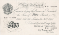 Bank Of England 5 Pound Notes To 1979 5 Pounds, 26.11.1945